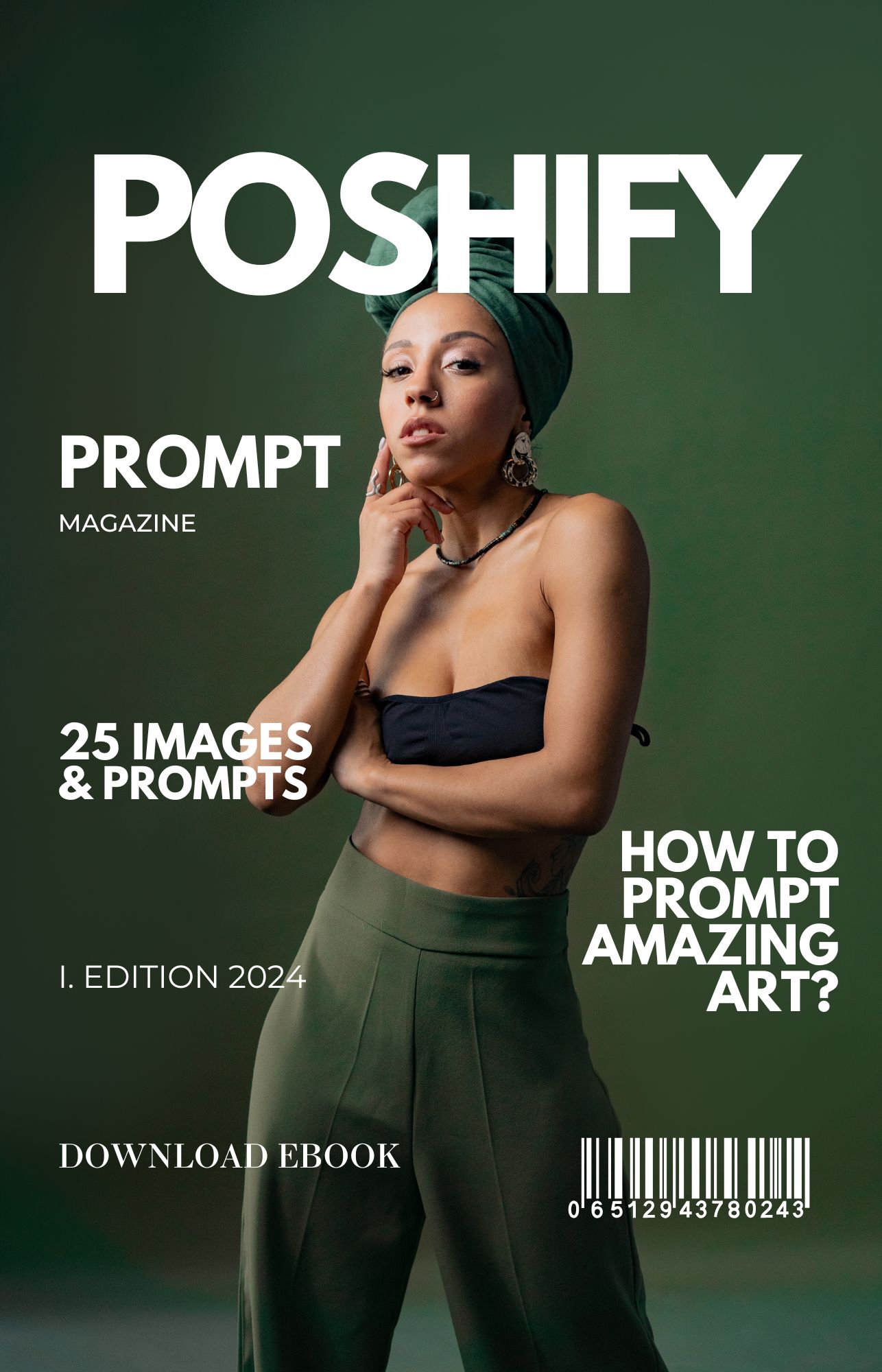Cover des POSHIFY Prompt Magazine, Ausgabe I von 2024